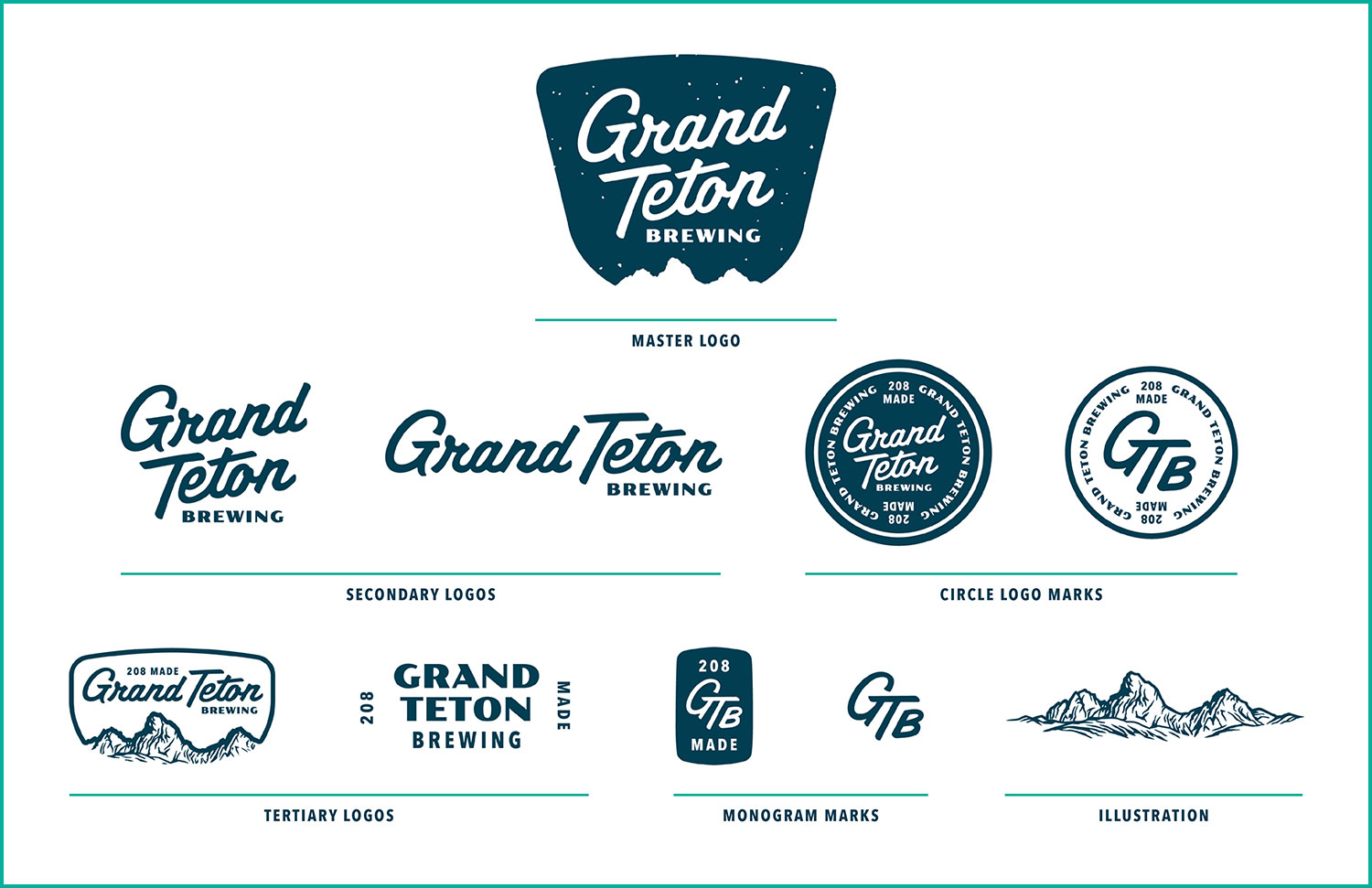 Grand Teton Brewing Logo System